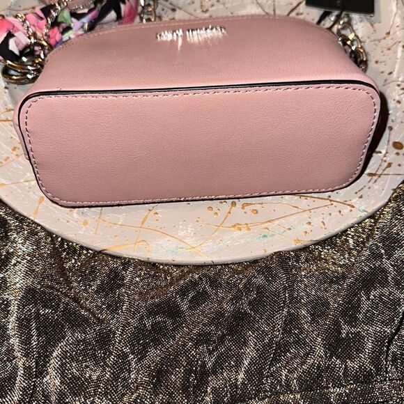 Steve Madden Mauve Faux Leather Mini Crossbody Purse w/ an accessory pouch - Picture 5 of 12